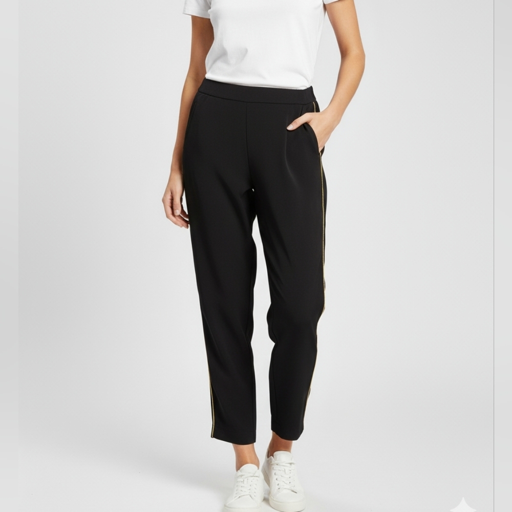 Anthropologie Black And Gold Women's Pants Size 4
